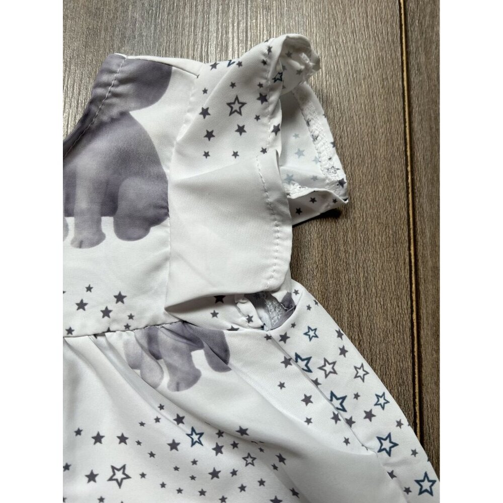 Lovely Crown Elephant Flutter Swing Dress - Picture 3 of 8